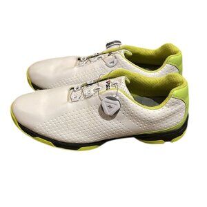 PGM XZ095 White Golf Shoes Mens Size 10 waterproof Rotating buckle Laces